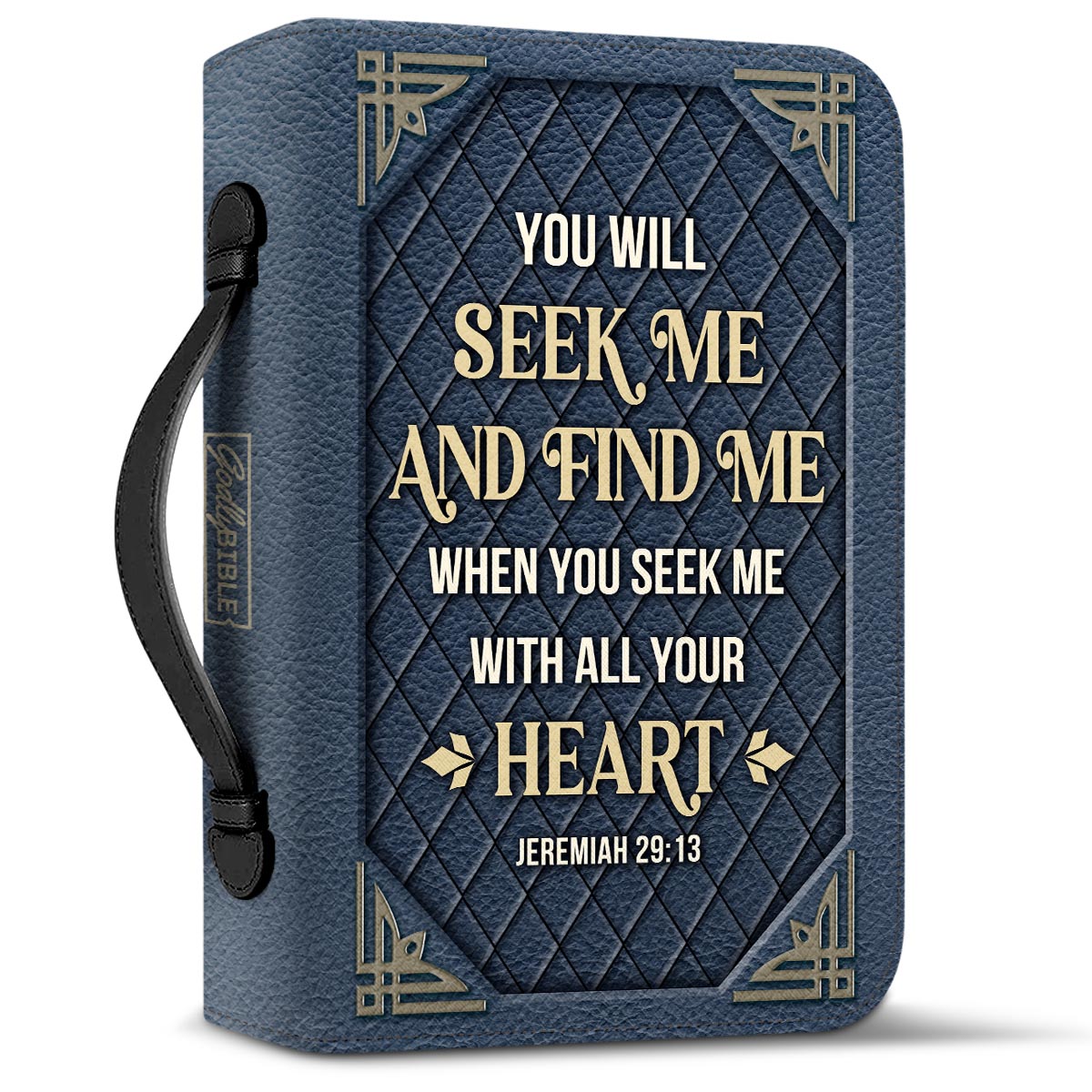 You Will Seek Me And Find Me Jeremiah 29 13 Personalized Bible Cover - Pastor's Bible Covers