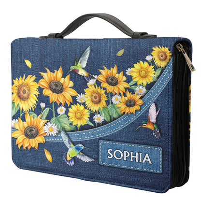 Your Statutes Are My Heritage Forever Psalm 119 111 Flower Hummingbird Personalized Bible Cover - Pastor's Bible Covers