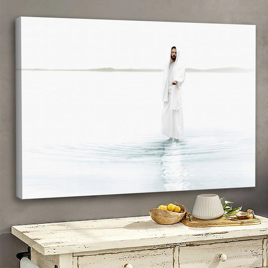 Jesus Walks On Water Canvas Poster - Jesus Canvas Painting - Jesus Canvas Art - Jesus Poster - Jesus Canvas - Christian Gift - Ciaocustom