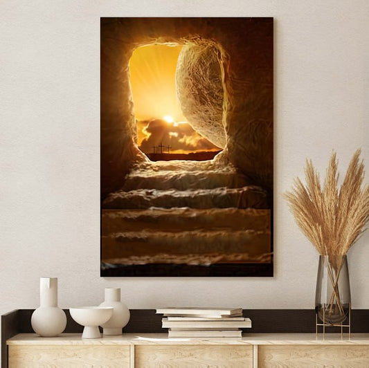 The Road To Easter Canvas Wall Art - Easter Canvas Pictures - Christian Canvas Wall Decor Regular