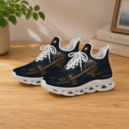 Custom Name Key Of Faith Golden Vintage Max Soul Shoes