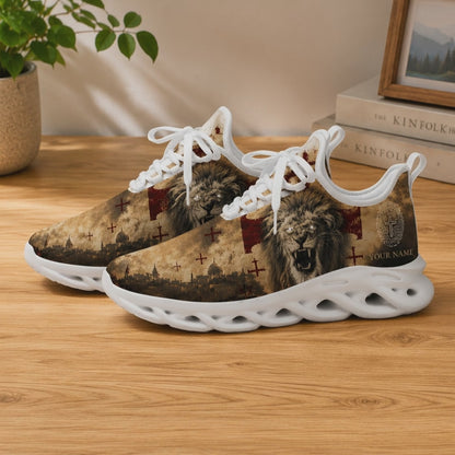 Custom Name Lion Of Judah Max Soul Shoes