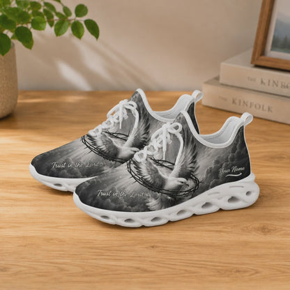 Custom Name Trust In The Lord Holy Dove Crown Of Thorns Max Soul Shoes