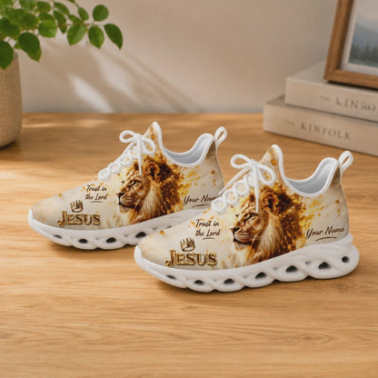 Custom Name Royal Lion Of Judah Crown Jesus Max Soul Shoes