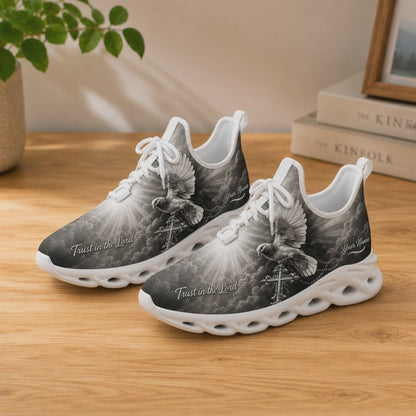Custom Name Trust In The Lord Holy Dove Cross Max Soul Shoes