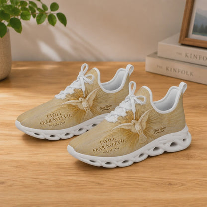 Custom Name Psalm 23 4 Holy Dove I Will Fear No Evil Max Soul Shoes
