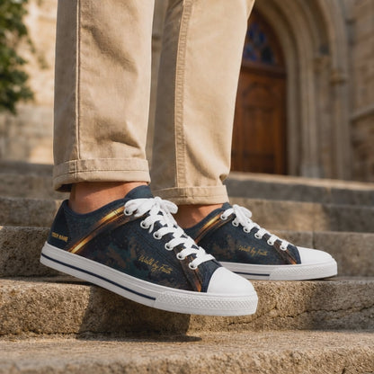 Custom Name Walk By Faith Shoes Graphic Low Top Shoes