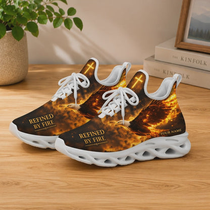 Custom Name Refined By Fire Fiery Eagle Max Soul Shoes