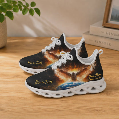 Custom Name Rise In Faith Earth Guardian Eagle Max Soul Shoes