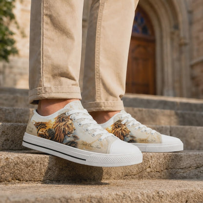 Custom Name Faith Over Fear Classic Low Top Shoes