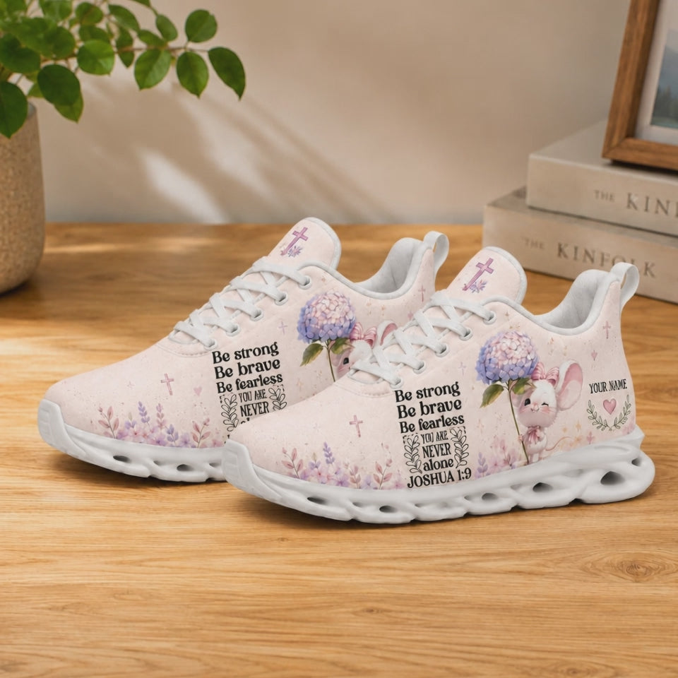 Product video showcase of Custom Name Joshua 1:9 Max Soul Shoes highlighting fabric textures and custom name options