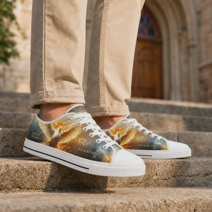 Custom Name Walk By Faith Dove Classic Low Top Shoes