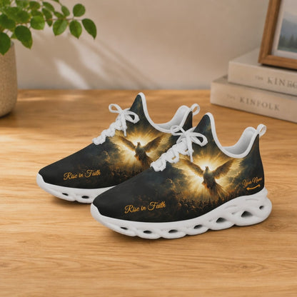 Custom Name Rise In Faith Divine Holy Dove Max Soul Shoes