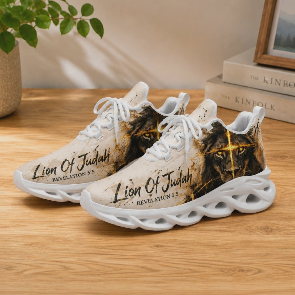 Product video showcase of Custom Name Lion of Judah Revelation 5 5 Max Soul Shoes highlighting detailed customization