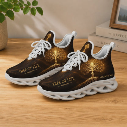 Custom Name Tree Of Life Golden Magic Max Soul Shoes