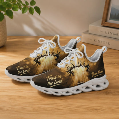 Custom Name Crown Of Thorns Divine Light Max Soul Shoes