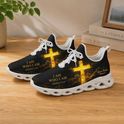 Custom Name Exodus 3 14 Heavenly Cross I Am Who I Am Max Soul Shoes