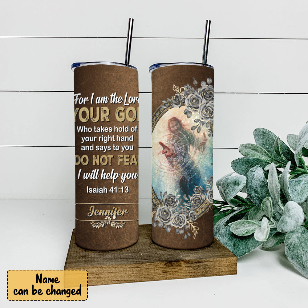 May He Give You The Desire - Personalized Tumbler - Stainless Steel Tumbler - 20oz Skinny Tumbler - Tumbler For Cold Drinks - Ciaocustom