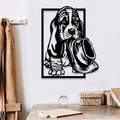 Basset Hound Dog Metal Wall Art - Dog Metal Sign - Basset Hound Dog Lover Gift - Dog Lover Gift - Ciaocustom