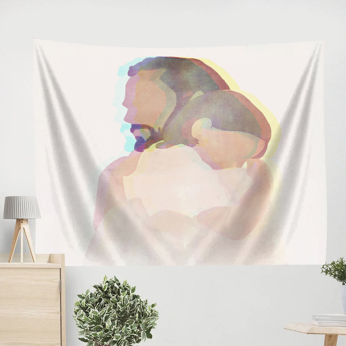 Christ's Embrace - Jesus Christ Tapestry Wall Art - Tapestry Wall Hanging - Christian Wall Art - Ciaocustom