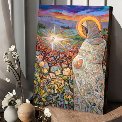 The Visitation of Mary and Elizabeth Canvas - Religious Posters - Ciaocustom