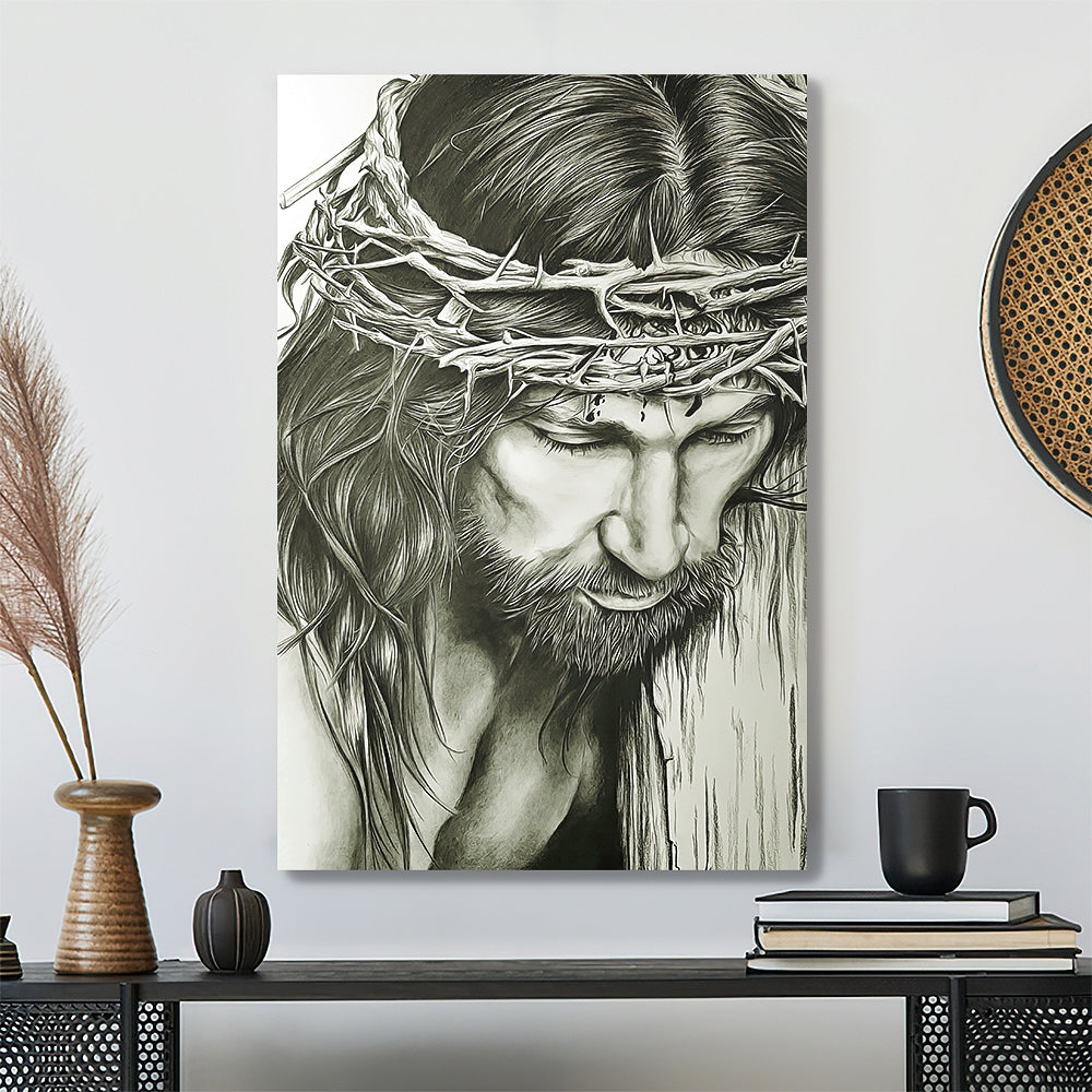 Christian Gift 1 - Jesus Canvas Painting - Jesus Poster - Jesus Canvas - Bible Verse Canvas Wall Art - Scripture Canvas - Ciaocustom