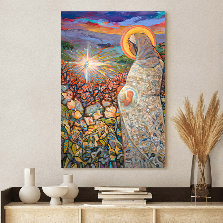 The Visitation of Mary and Elizabeth Canvas - Religious Posters - Ciaocustom