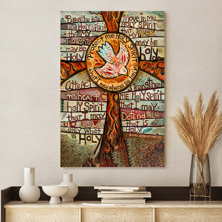 Holy Spirit Prayer Canvas Poster - Christian Canvas Wall Art