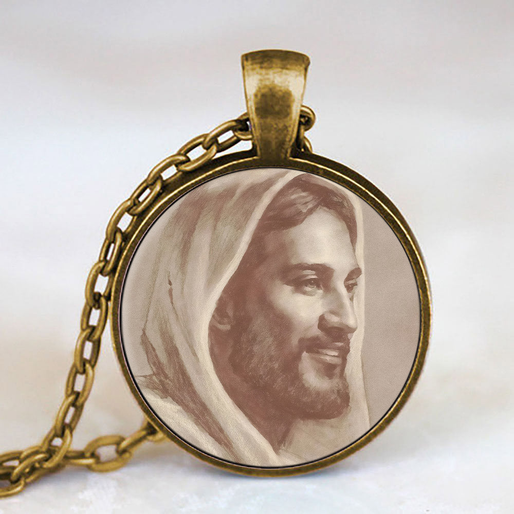 God Laughs - Jesus Christ Necklace - Religious Necklace - Jesus Pendant - Ciaocustom