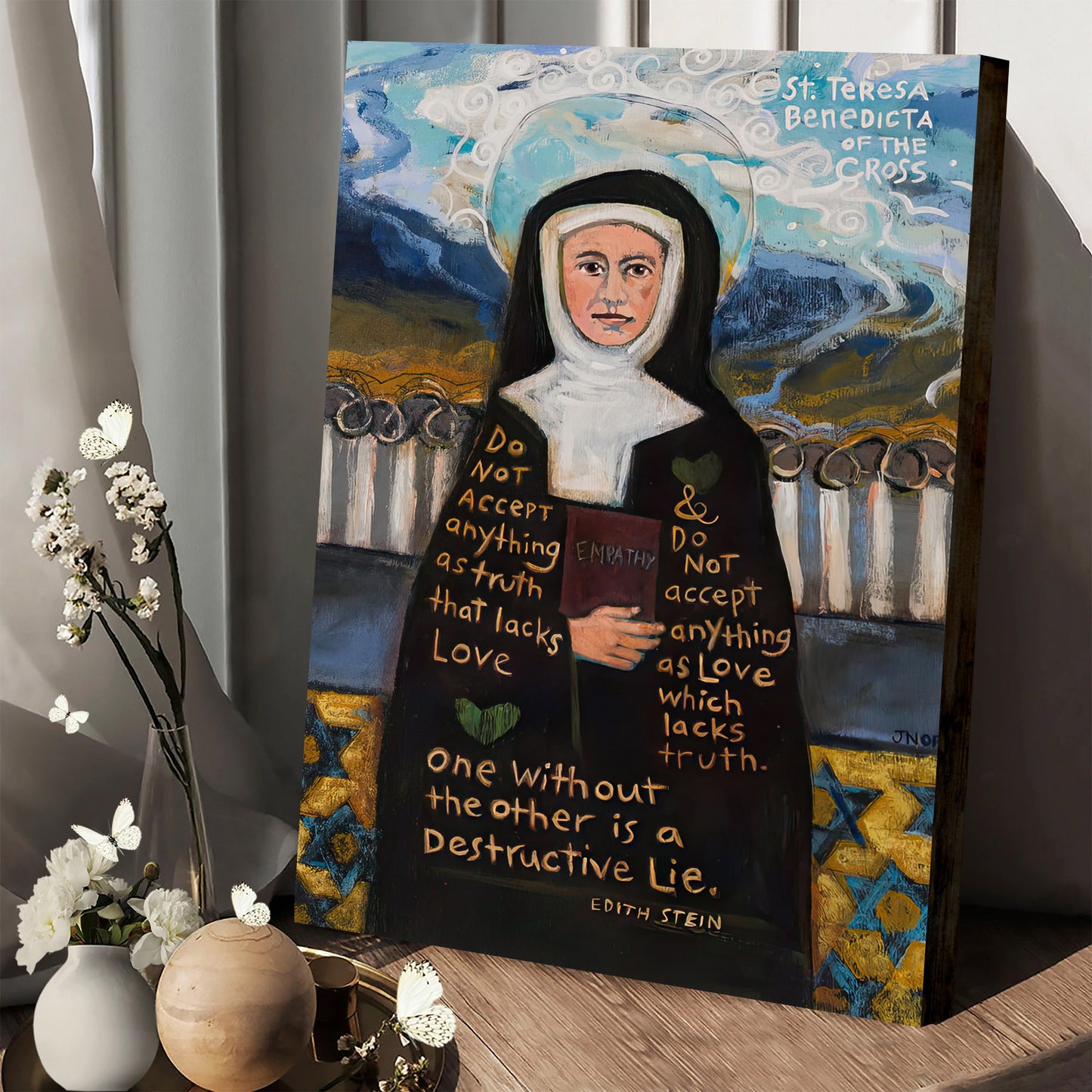 St. Benedicta Of The Cross Ie Edith Stein Canvas - Catholic Posters - Ciaocustom