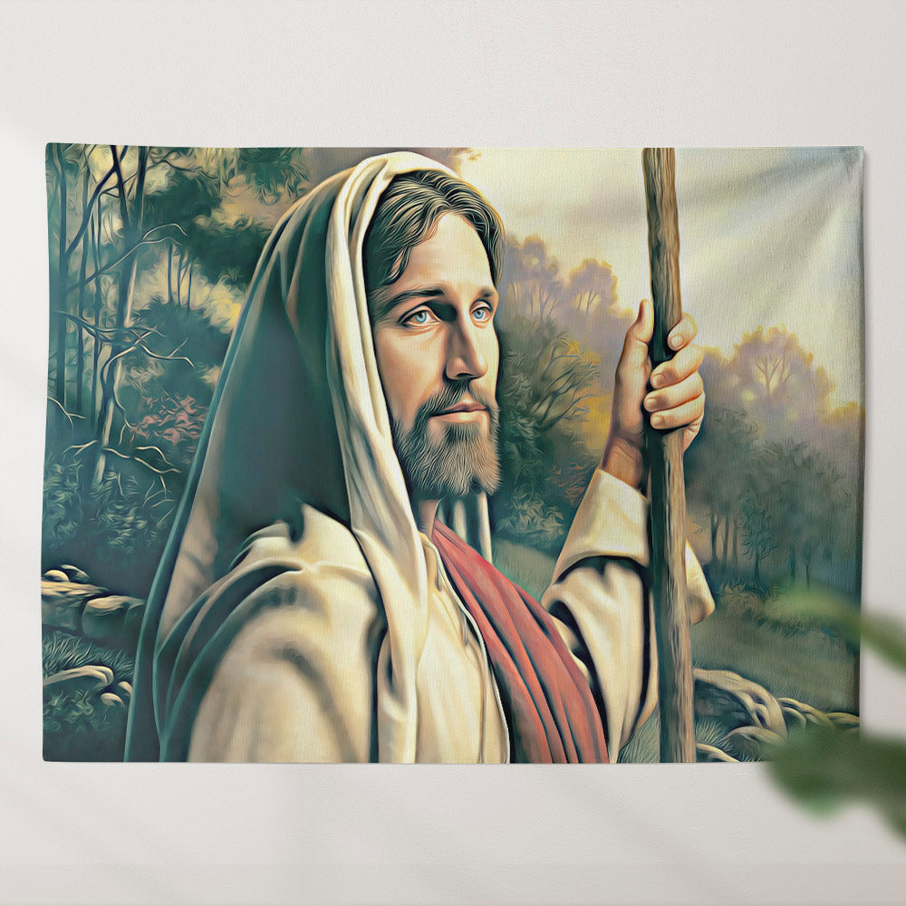 I Am The Way - Jesus Tapestry - Christ Pictures - Jesus Wall Art - Religious Tapestry - Christian Tapestry Wall Hanging - Christian Gift - Ciaocustom