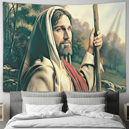 I Am The Way - Jesus Tapestry - Christ Pictures - Jesus Wall Art - Religious Tapestry - Christian Tapestry Wall Hanging - Christian Gift - Ciaocustom