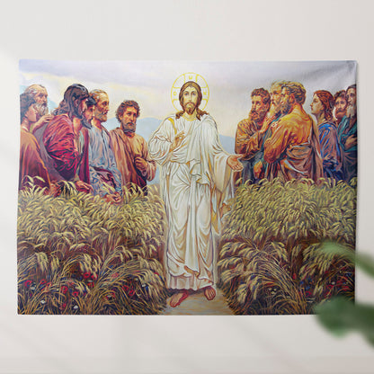 Jesus Biblical Tapestries - Religious Wall Decor - Christian Wall Tapestry - Ciaocustom