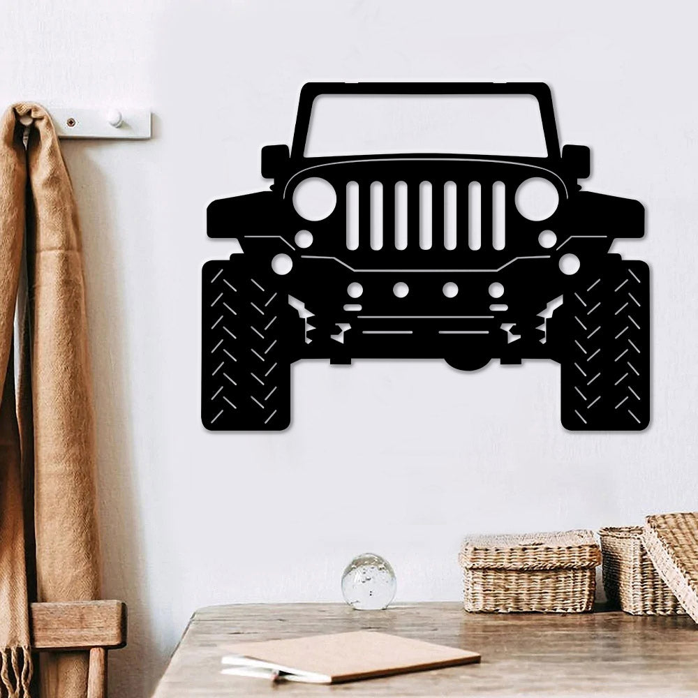 Metal Jeep Sign - Jeep Metal Wall Art - Metal Wall Art - Wall Decor - Jeep Art - Garage Art Cut Metal Sign - Jeep Lover Gifts - Ciaocustom