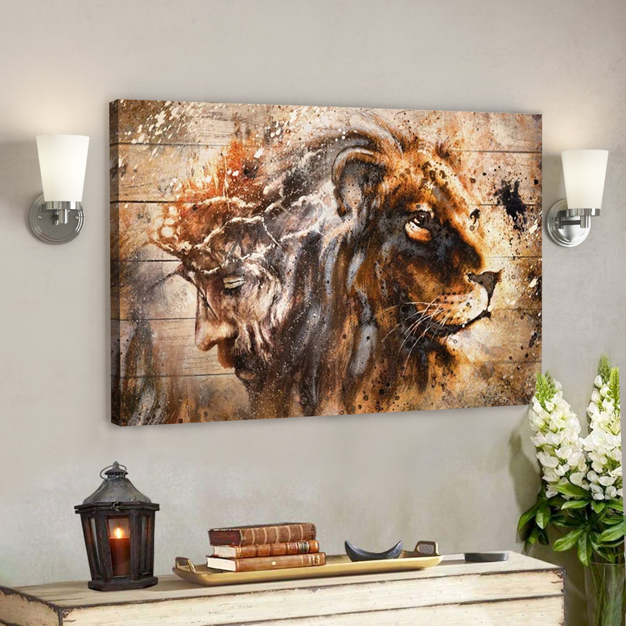 The Lion Of Judah Canvas Posters - Jesus Canvas Wall Art - Ciaocustom