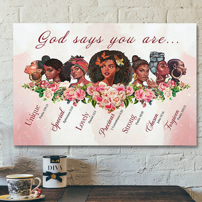 Scripture Canvas Wall Art - Jesus Canvas - Canvas Poster You Are The Girl Canvas Poster - Ciaocustom
