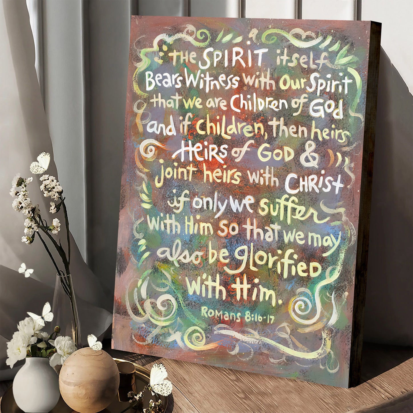 Romans 8 We Are Children Of God Canvas - Catholic Posters - Ciaocustom