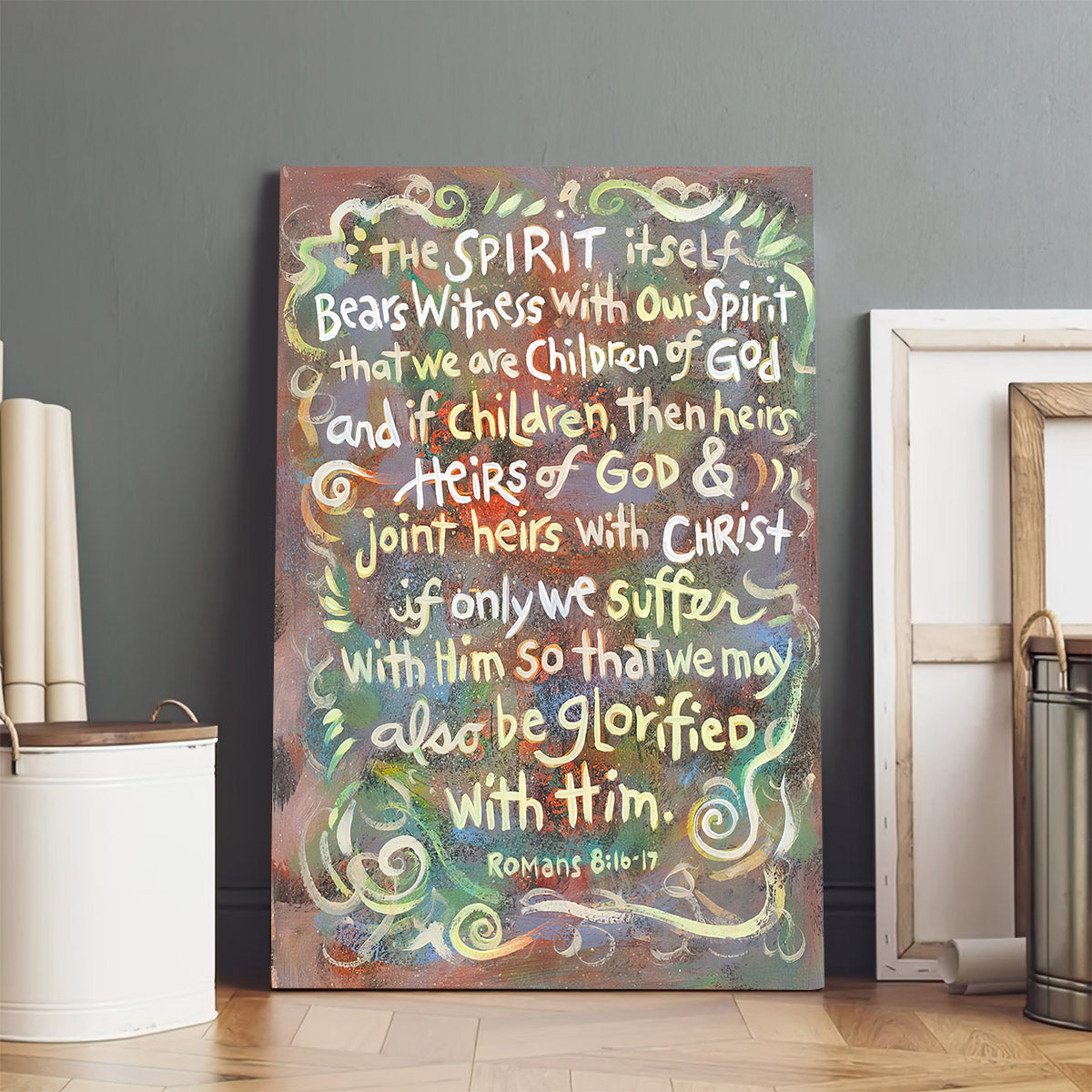 Romans 8 We Are Children Of God Canvas - Catholic Posters - Ciaocustom