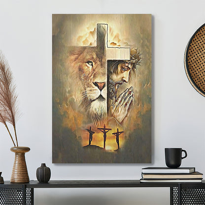 Lion 11 - Jesus Canvas Art - Christian Gift - Jesus Canvas Painting - Jesus Poster - Jesus Canvas - Wall Art - Scripture Canvas - Ciaocustom