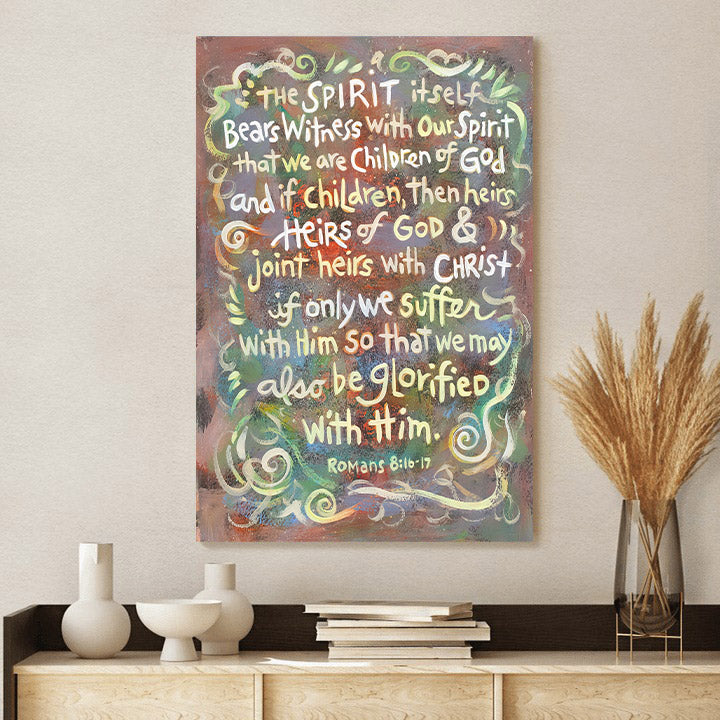 Romans 8 We Are Children Of God Canvas - Catholic Posters - Ciaocustom