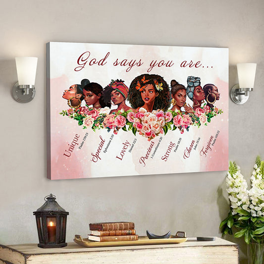 Scripture Canvas Wall Art - Jesus Canvas - Canvas Poster You Are The Girl Canvas Poster - Ciaocustom