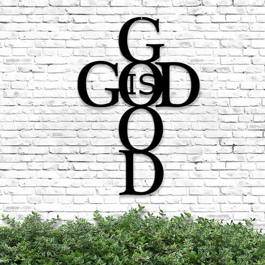 God Is Good Metal Sign - Religious Wall Art - Christian Metal Art - Faith Wall Art - Religious Gift for Christians - Ciaocustom