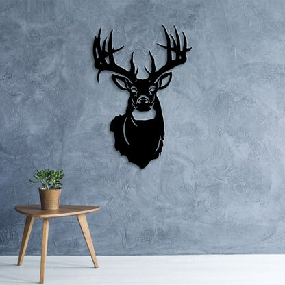 Deer Head Metal Wall Art - Metal Deer Head Wall Decor - Farmhouse Wall Decor - Animal Wall Art - Deer Lovers - Ciaocustom