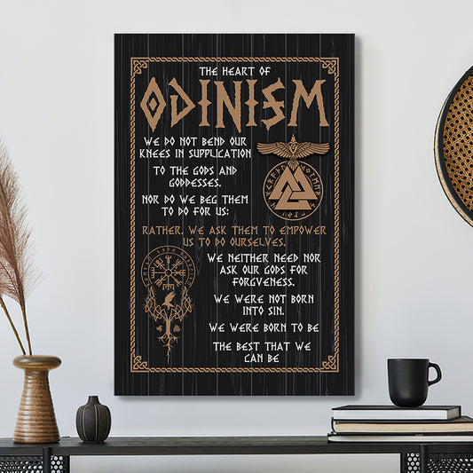 Scripture Canvas - Christian Canvas Wall Art- Bible Verse Canvas - The Heart Of Odinism Canvas Poster - Ciaocustom