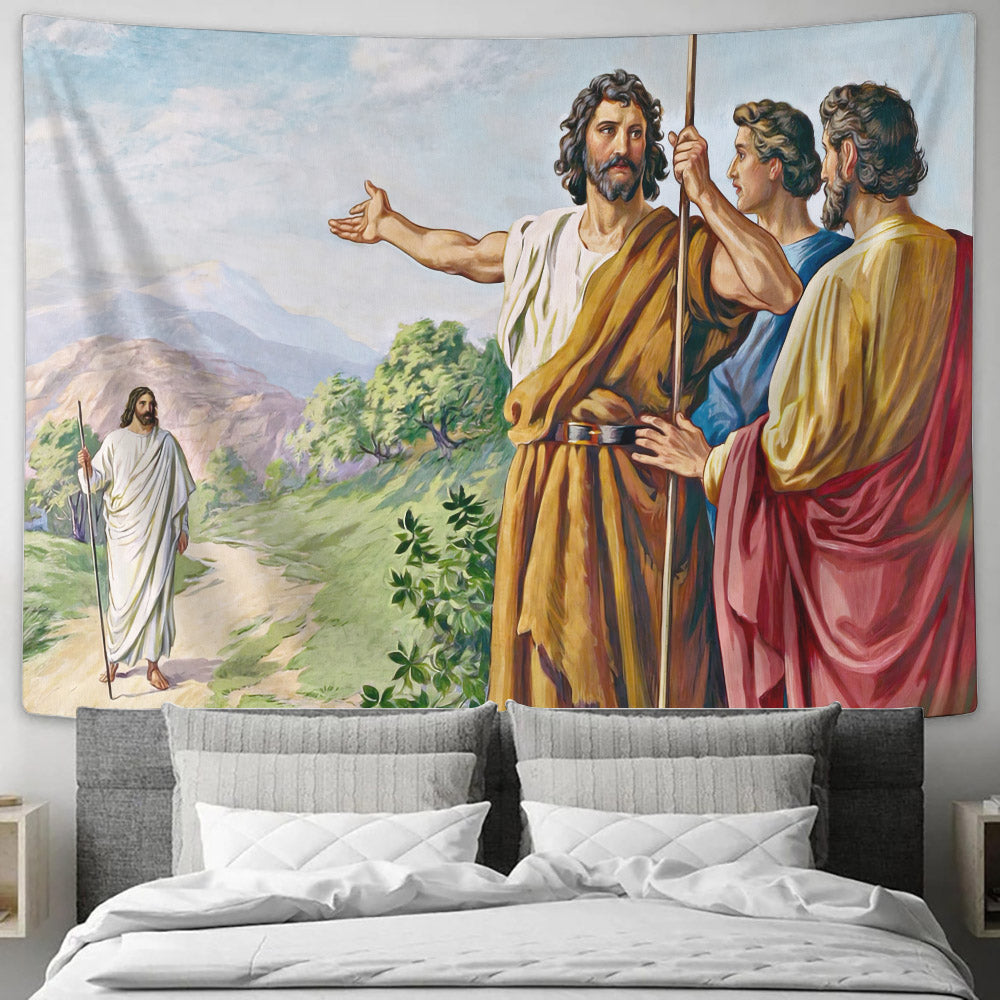 Jesus Christian Tapestry - Religious Wall Decor - Christian Wall Tapestry - Ciaocustom