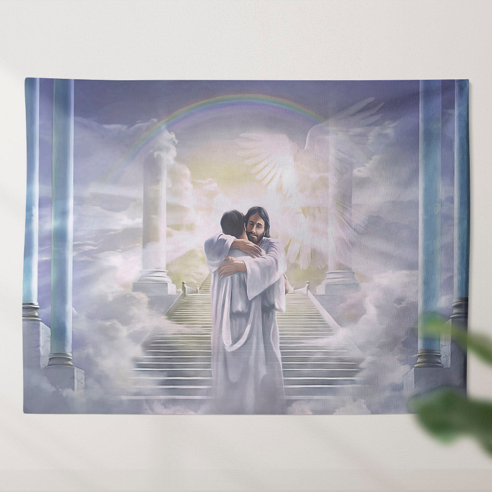 Jesus Will Resurrect You - Religious Wall Decor - Christian Wall Tapestry - God Tapestry - Ciaocustom