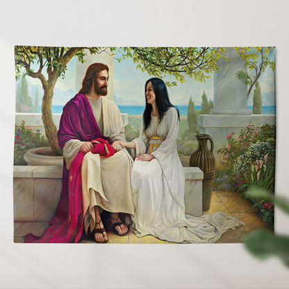 Mary Magdalene: The Wife Of Jesus Christ - Religious Wall Decor - Christian Wall Tapestry - God Tapestry - Ciaocustom