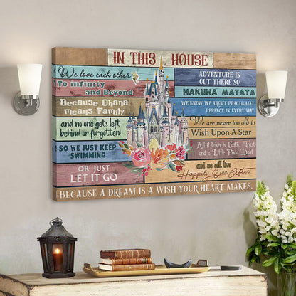 In The House Canvas Wall Art - Christian Canvas Prints - Faith Canvas - Bible Verse Canvas - Ciaocustom