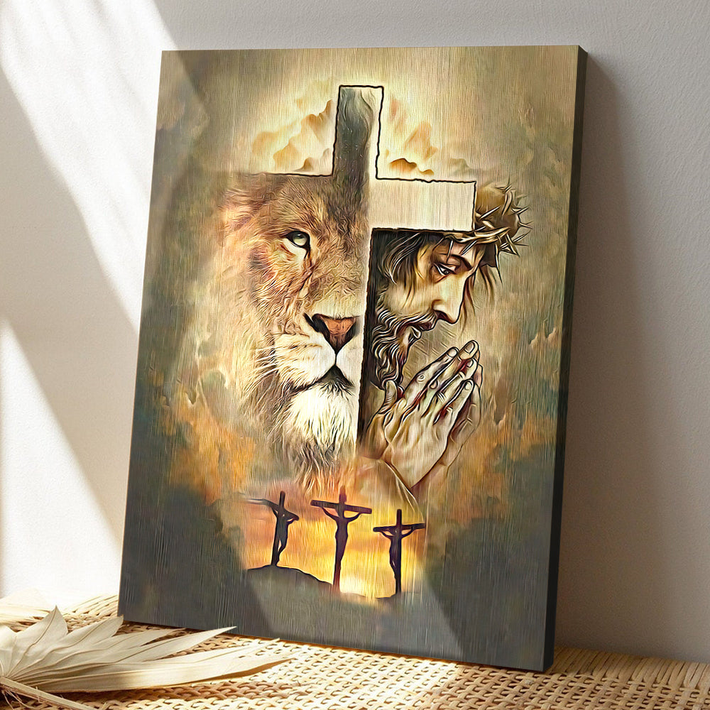 Lion 11 - Jesus Canvas Art - Christian Gift - Jesus Canvas Painting - Jesus Poster - Jesus Canvas - Bible Verse Canvas Wall Art - God Canvas - Scripture Canvas - Ciaocustom