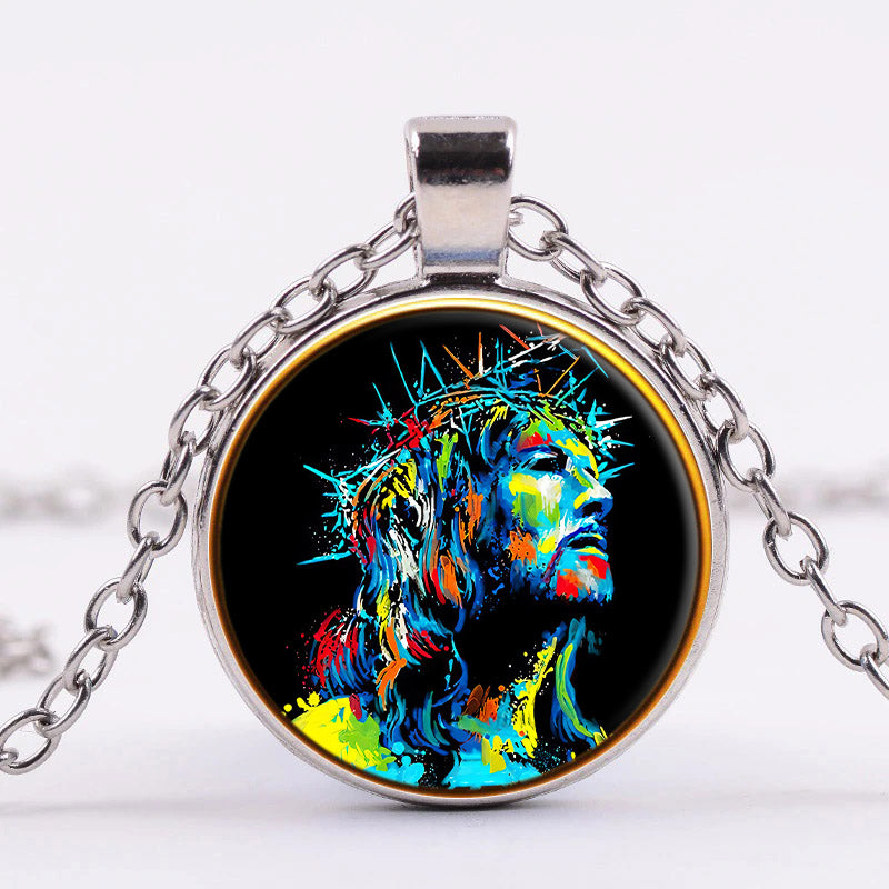 Jesus Christ Necklace - Religious Pendant - Religious Necklace - Ciaocustom